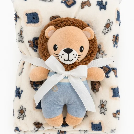 Manta + peluche, bebé