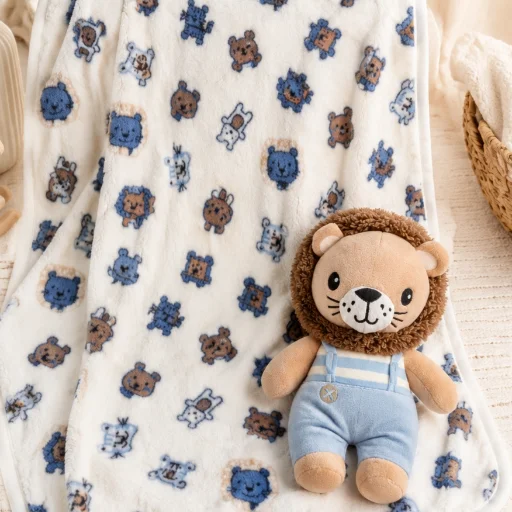 Manta + peluche, bebé