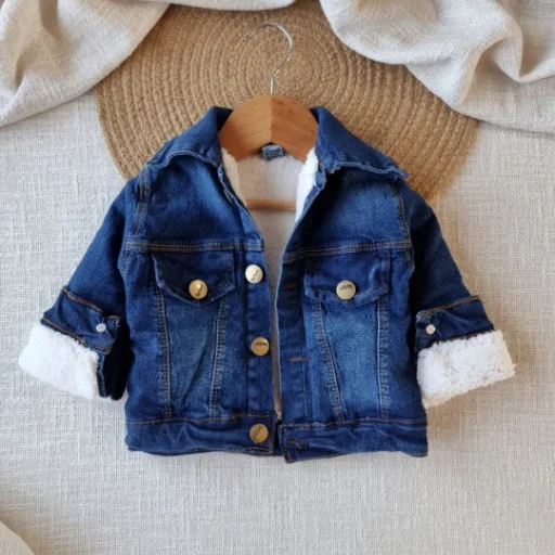 CAMPERA ELASTIZADA TEDDY🐻 2 al 5 ( 9 meses a 2 años) Jean azul y jean celeste  $29.000 - imagen 4