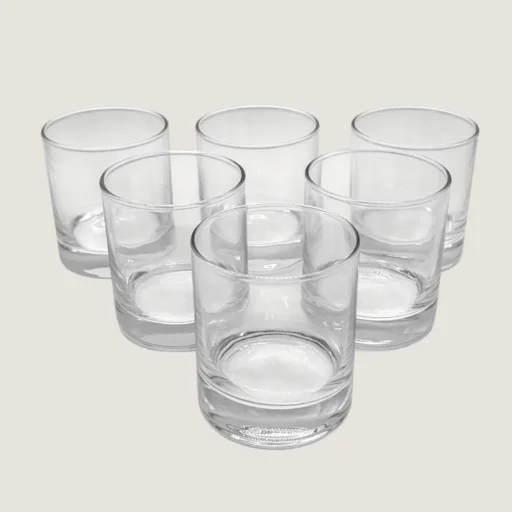 VASO DE CRISTAL RECTO TRANSP SETX6 PCS 7X9CM - imagen 2