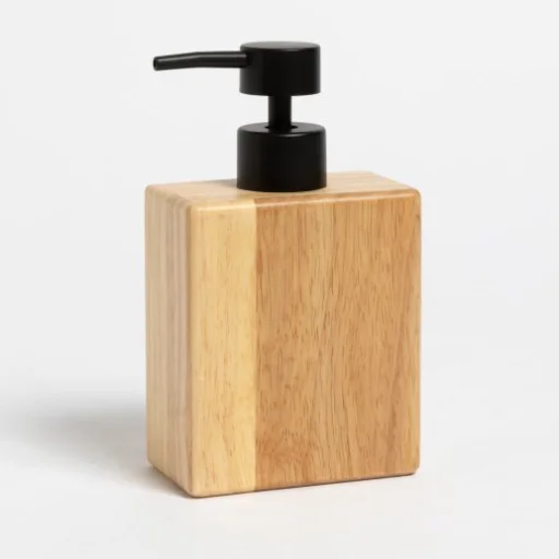 DISPENSER CUADRADO ROBLE 16X5CM