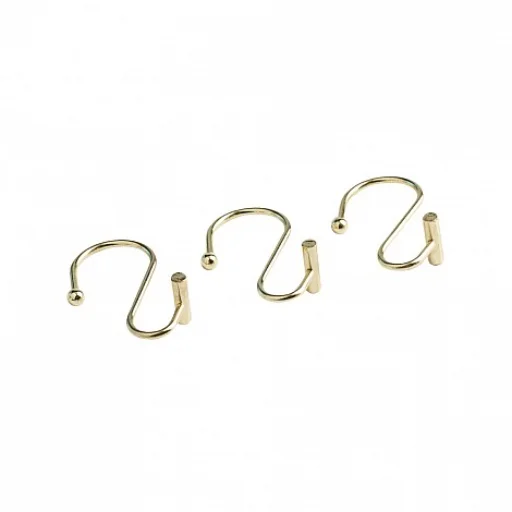 GANCHOS PARA CORTINA DE BAÑO - GOLD