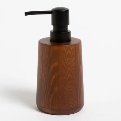 DISPENSER MADERA TECA REDONDO