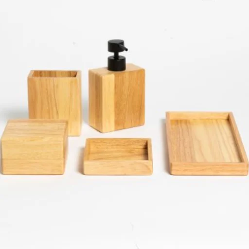 DISPENSER CUADRADO ROBLE 16X5CM