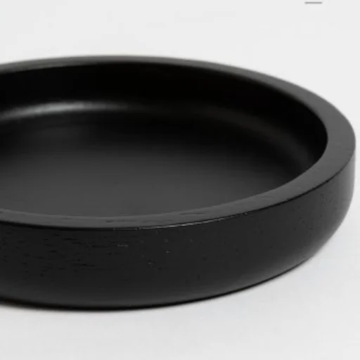 JABONERA REDONDO ROBLE NEGRO 11,5 CM