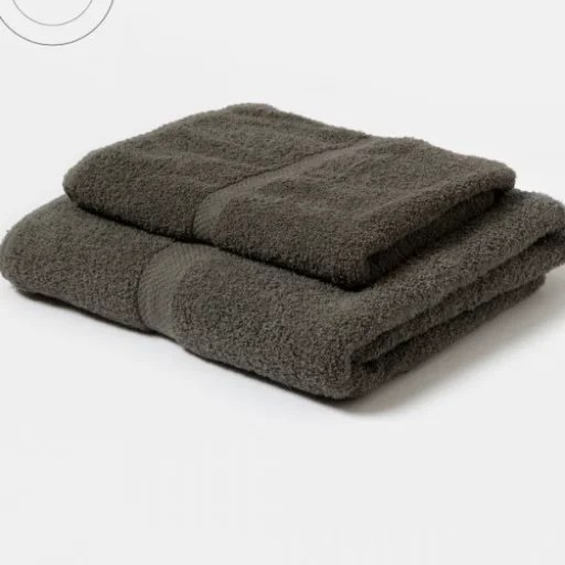 SET X2 TOALLAS 95X152 Y 45X95 GRIS OSCURO
