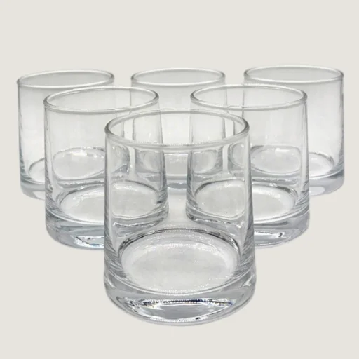 VASO DE CRISTAL TRANSP SET X 6 PCS 8.5X7CM - imagen 2