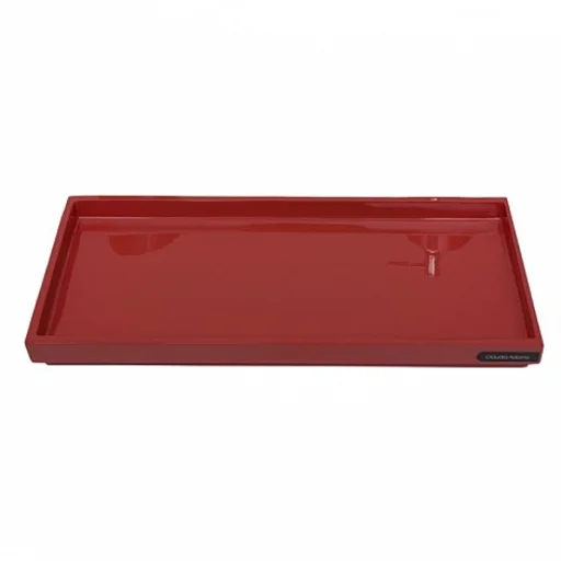 BANDEJA RECTANGULAR ROJA - RESINA