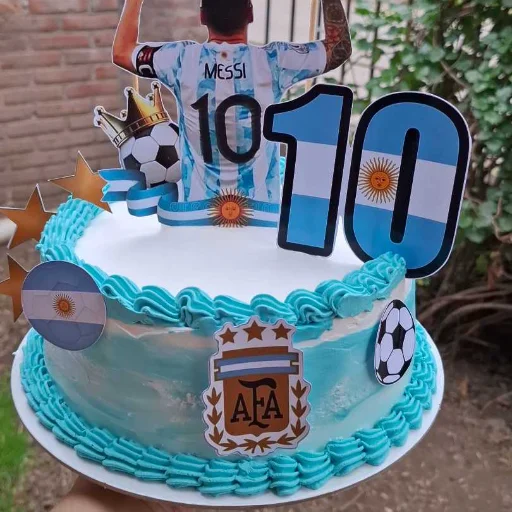 Torta decorada en crema