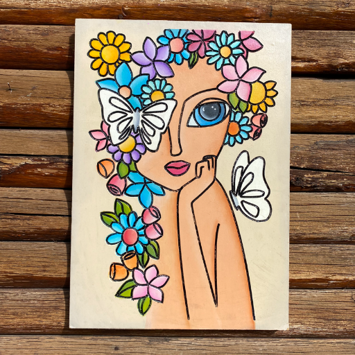 Cuadro calado mujer