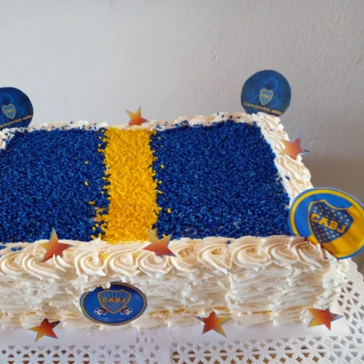 Torta Cuadrada de Boca Juniors 💛💙