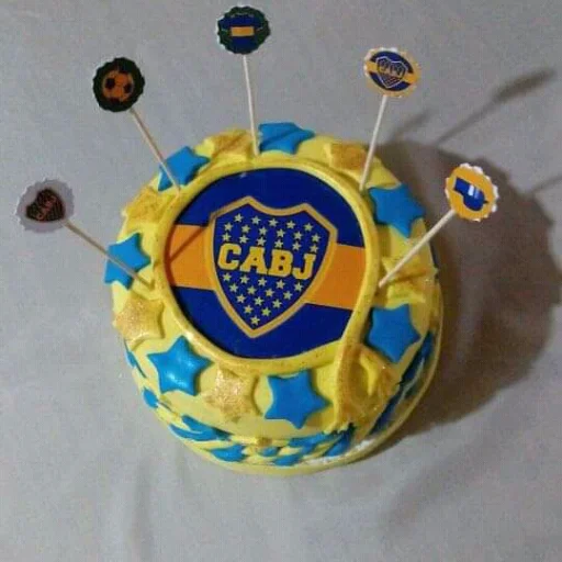 Torta de Boca – Formato Redondo ⚽️💙💛