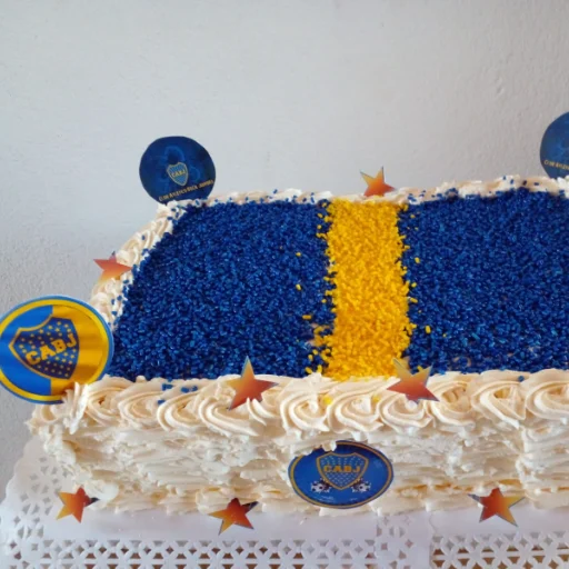 Torta Cuadrada de Boca Juniors 💛💙