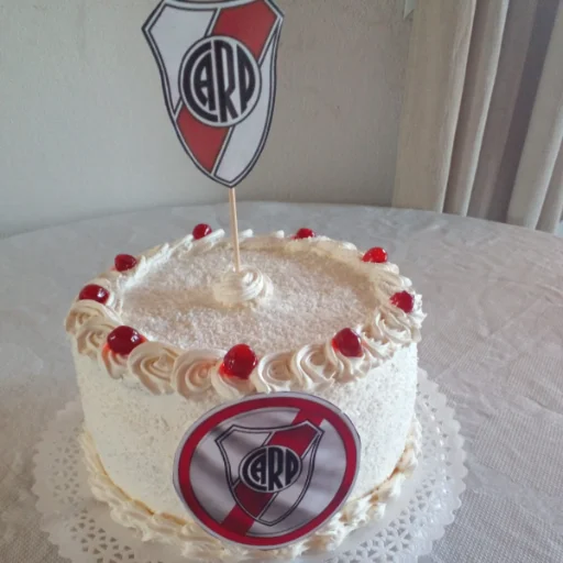 Torta de River – Formato Redondo ⚽️🔴⚪️