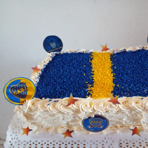 Torta Cuadrada de Boca Juniors 💛💙