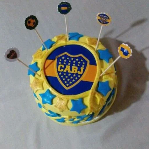 Torta de Boca – Formato Redondo ⚽️💙💛