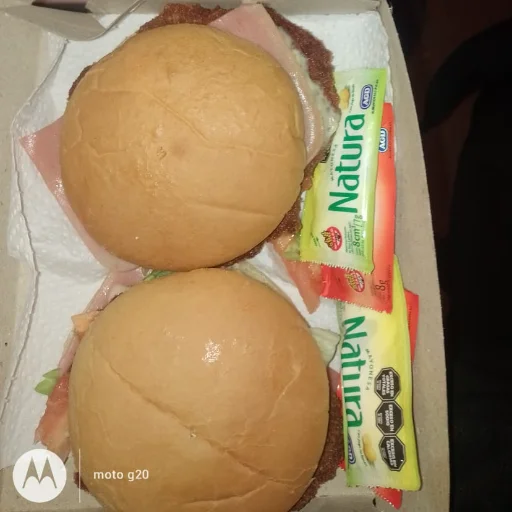 Combo hamburguesa chica + papas