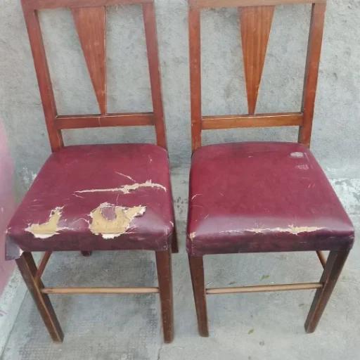 SILLÓN Y SILLAS RESTAURACIÓN + TAPIZADO COMPLETO - imagen 5