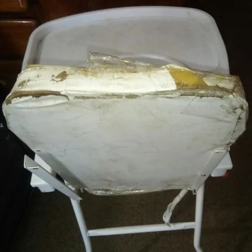 SILLA PARA COMER BEBÉ RESTAURACIÓN Y  TAPIZADO COMPLETO - imagen 2