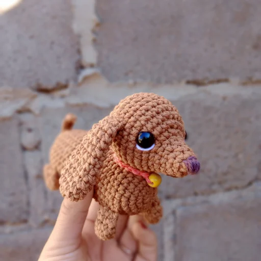 Perro salchicha 🌭🐶 amigurumi