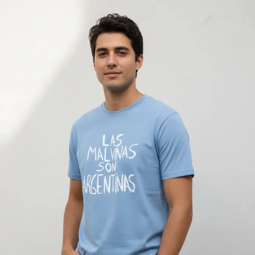 Remera Las Malvinas son Argentinas estampada en vinilo de primera calidad - imagen 5