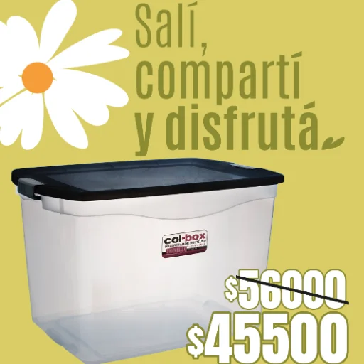Caja plastica mega col box 80 lts