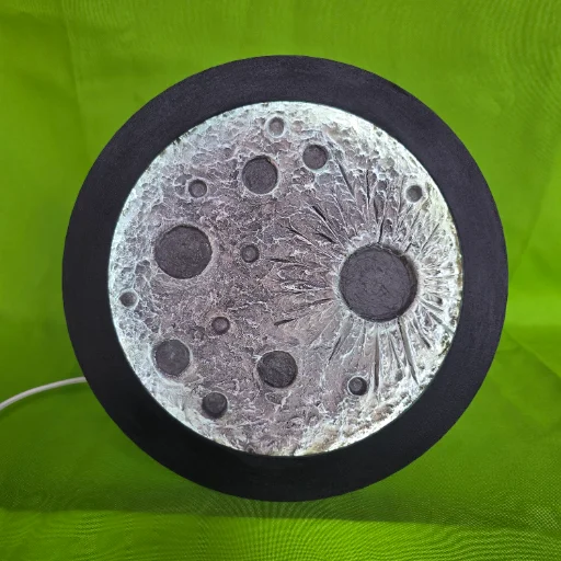 Lampara Luna Led Artesanal Diseño Exclusivo Regalo Día Madre