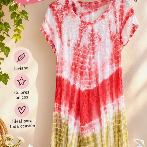 Vestido Tie Dye Rubí Oliva