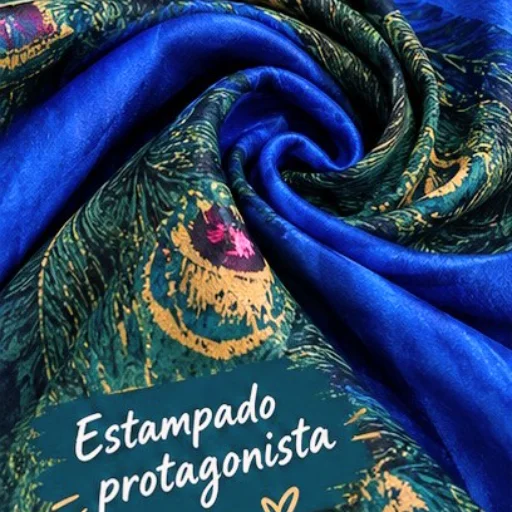 Vestido Largo Seda Fria Azul - imagen 3