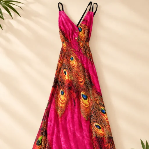 Vestido Largo Seda Fria