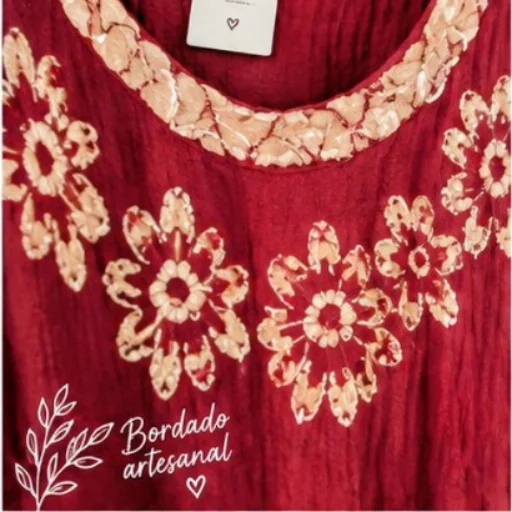 Vestido Hindú Granate - imagen 2