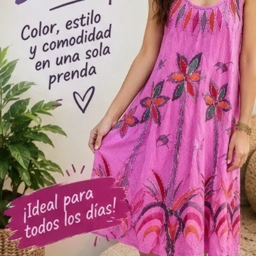 Vestido Imperio Rosa