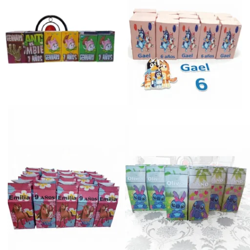 🎉 COMBO CUMPLEAÑOS X20 PERSONALIZADO 🎉 TODO EN PAPEL OPALINA - TEMÁTICA A ELECCIÓN - imagen 3