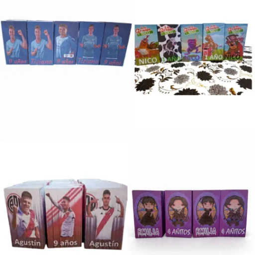 🎉 COMBO CUMPLEAÑOS X20 PERSONALIZADO 🎉 TODO EN PAPEL OPALINA - TEMÁTICA A ELECCIÓN - imagen 4