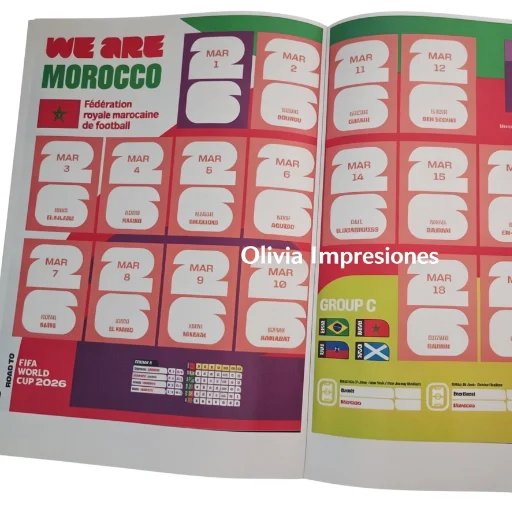 🏆 ÁLBUM MUNDIAL 2026 FÍSICO + REGALO 🏆 TAMAÑO ORIGINAL - INCLUYE 2 PLANCHAS DE FIGURITAS A ELECCIÓN - imagen 4