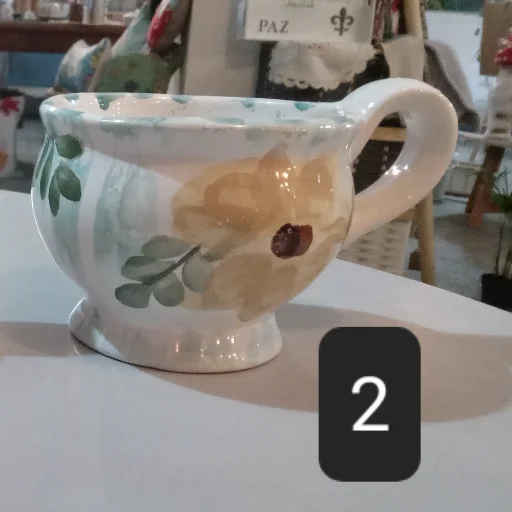 Taza de Cerámica modelo Vintage con Pie - imagen 5