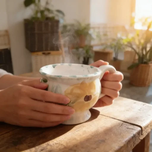 Taza de Cerámica modelo Vintage con Pie - imagen 3