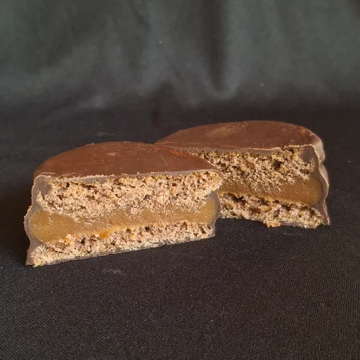 Alfajor clásico Dulce de leche y chocolate semiamargo - imagen 3