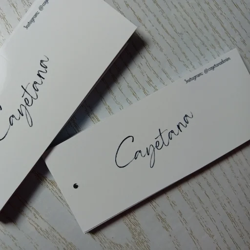 Tags rectangulares para ropa - imagen 7